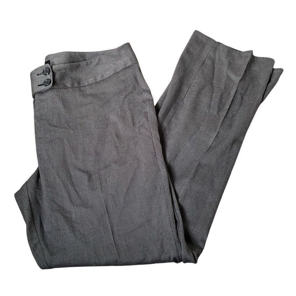 APT.9 Womens Modern Fit Flat Front Straight Leg Dress Pants Gray Size 16